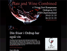 Tablet Screenshot of hairandwine.dk